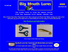 Tablet Screenshot of bigmouthlures.com